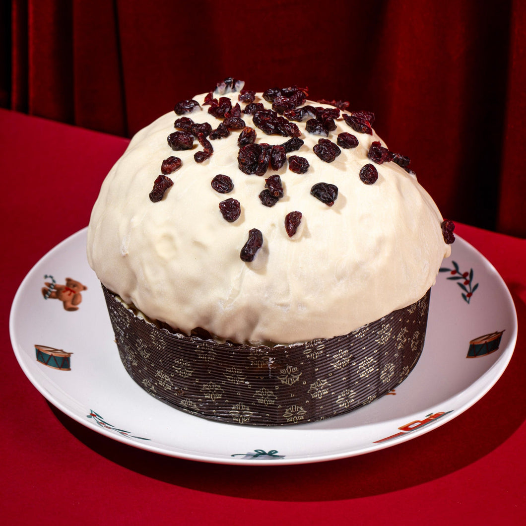 Panettone Artigianale al Cioccolato Bianco e Mirtillo