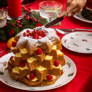 Pandoro farcito con Crema e Frutti di Bosco
