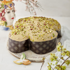 Colomba Artigianale al pistacchio con Vasetto di crema al Pistacchio